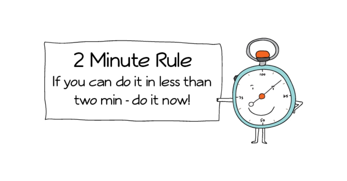The 2-Minute Rule for Faster Productivity