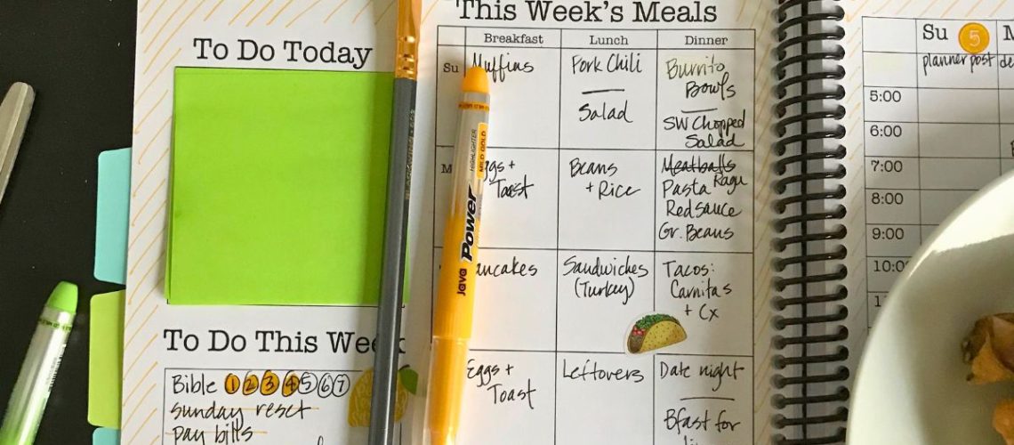 Creating a Weekly Household Management System