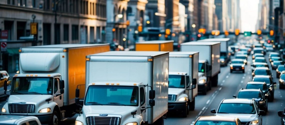 Efficient Delivery Networks in Busy Cities